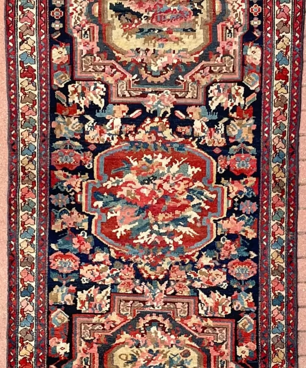 Tappeto Antico Bakhtiari ( Golfrang) - 295 x 114 cm.